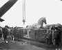 1916-Padova-Lavori di protezione al monumento a Gattamelata,operai e dirigenti in posa.